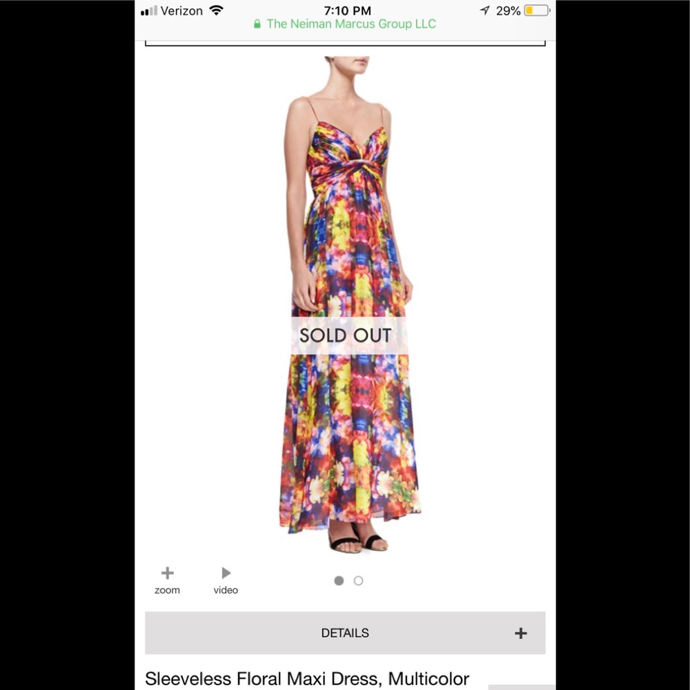 Aidan Mattox Floral Maxi size 6! Stunning!! NWT